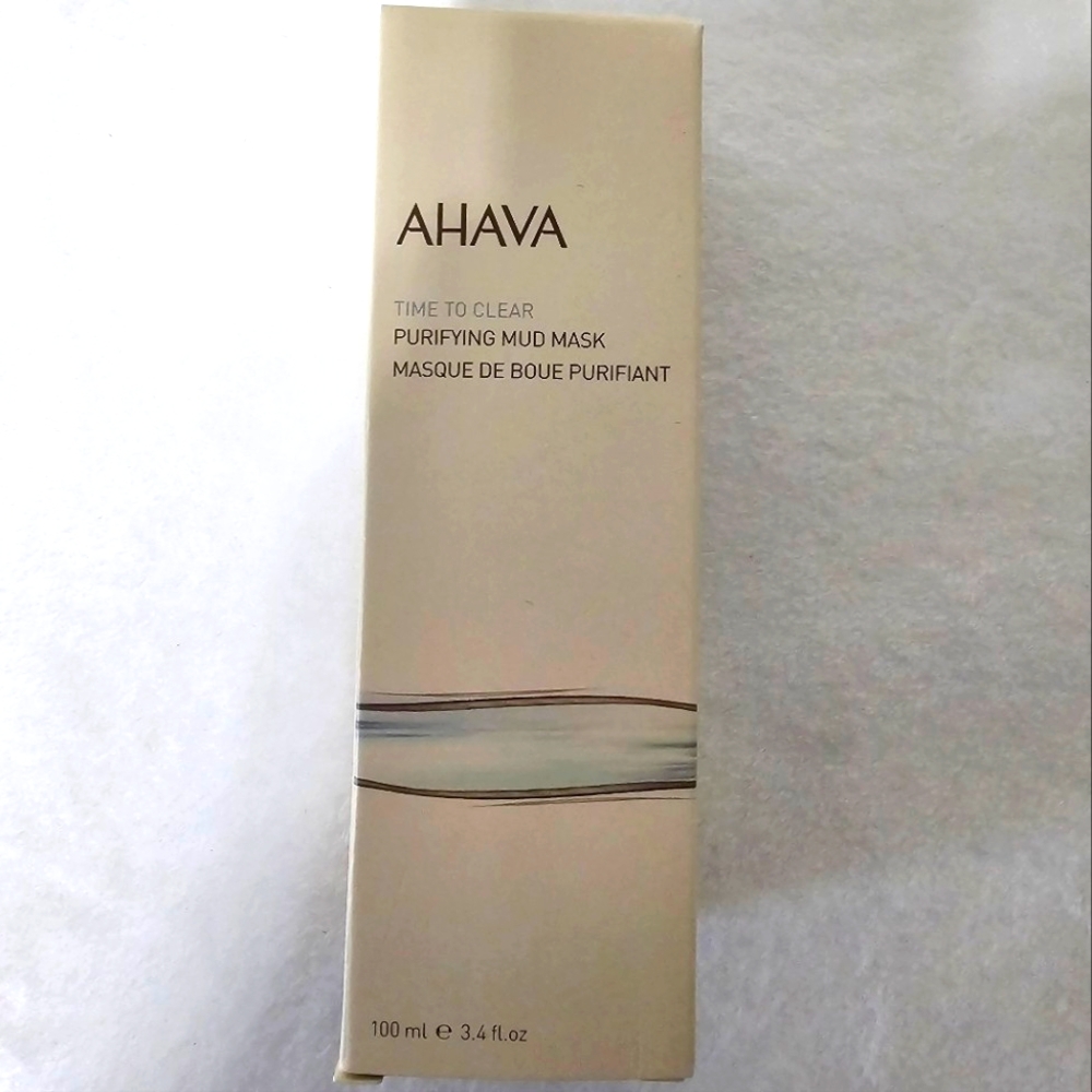 AHAVA Time to Clear Mud Mask in Cream Box